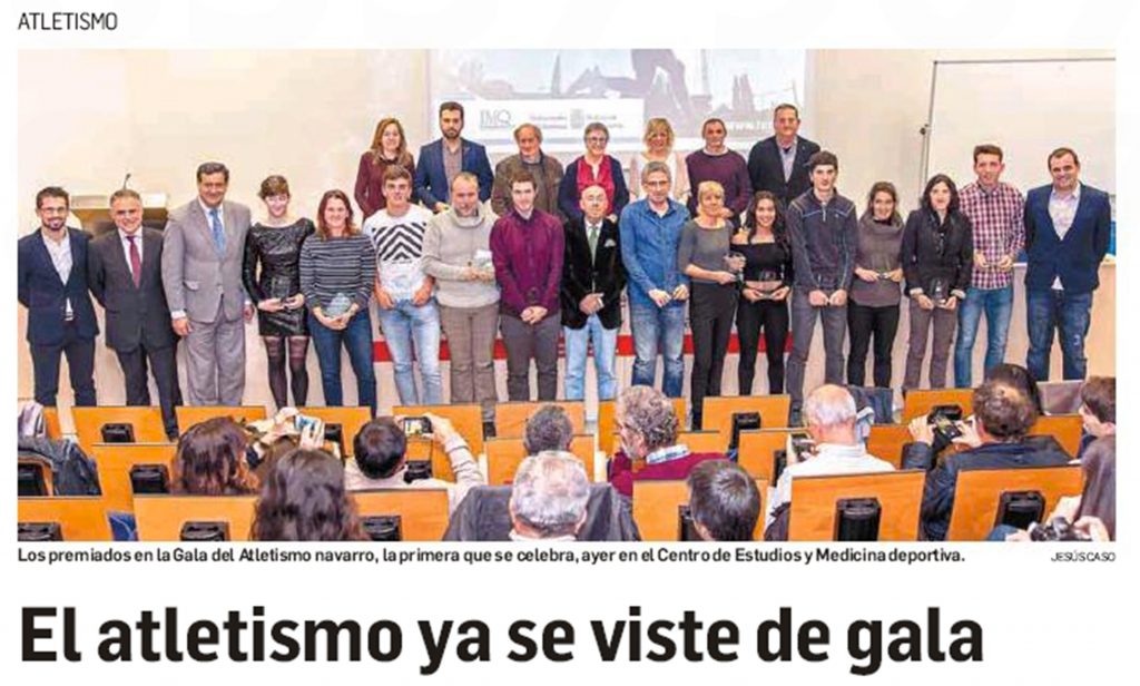 IMQ Navarra, patrocinador de la I Gala del Atletismo Navarro