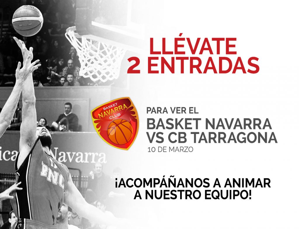 CONSIGUE TU ENTRADA PARA EL BASKET NAVARRA VS CB TARRAGONA