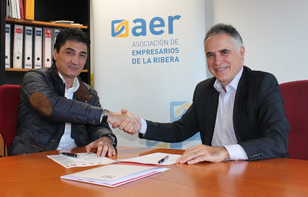 Acuerdo de colaboración entre AER, (Asociación de Empresarios de la Ribera) e IMQ Navarra