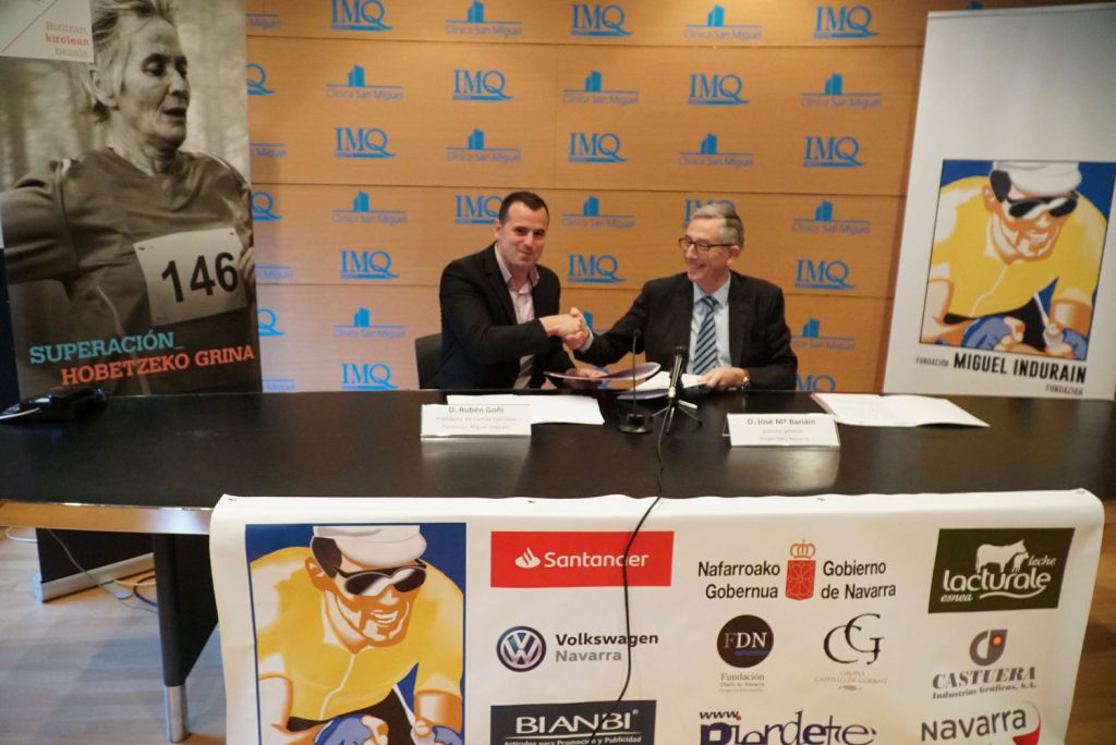 (Mutualidades) IMQ Navarra, nuevo proveedor médico y patrocinador de la Fundación Miguel Induráin