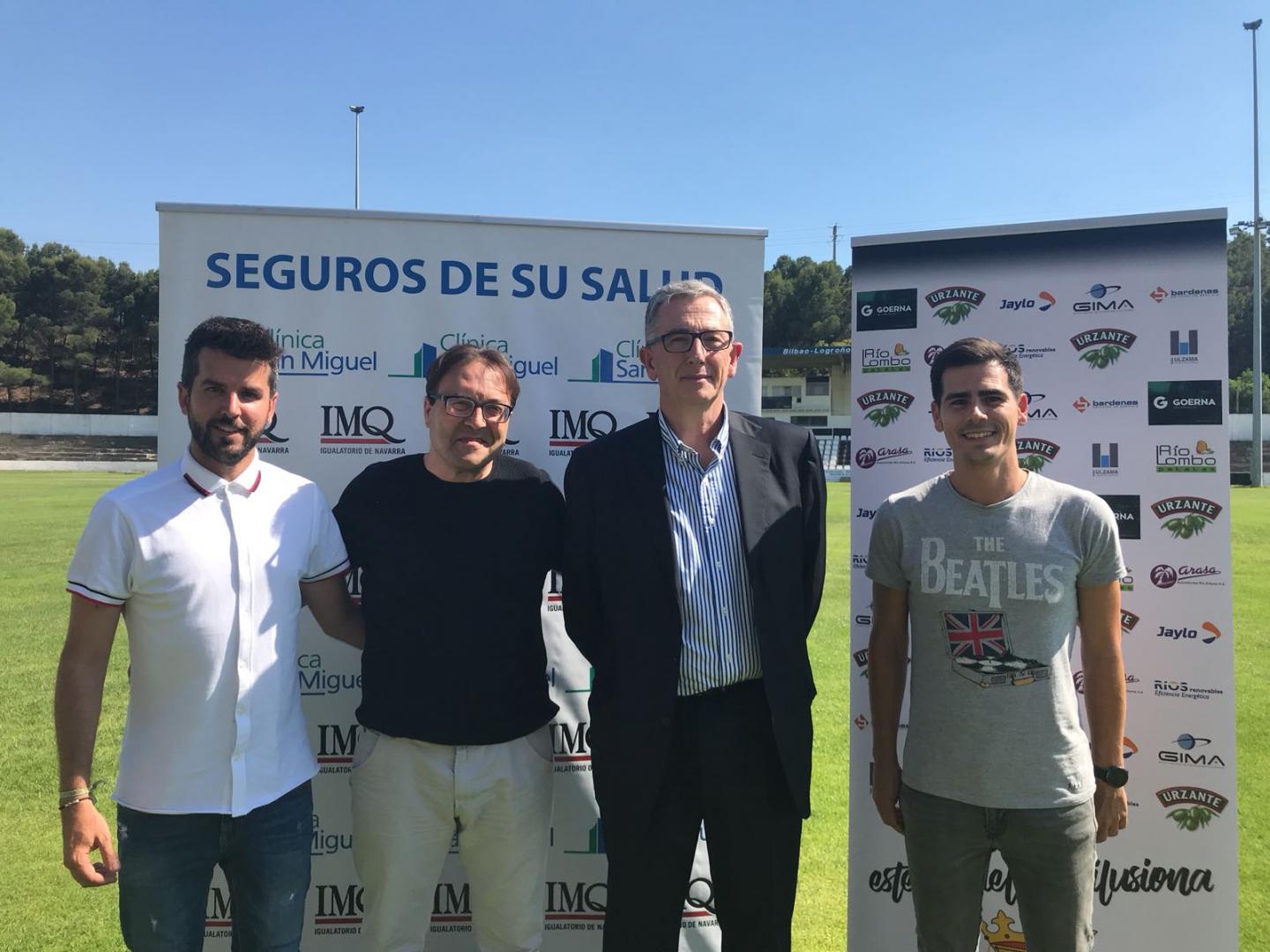 Acuerdo de patrocinio entre IMQ Navarra y Clínica San Miguel con CD Tudelano