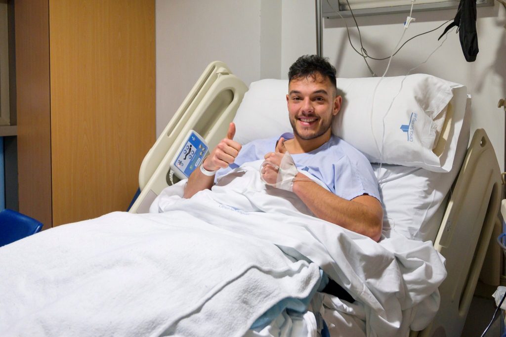 Ander Torriko, central del Anitasuna, operado en Clínica San Miguel