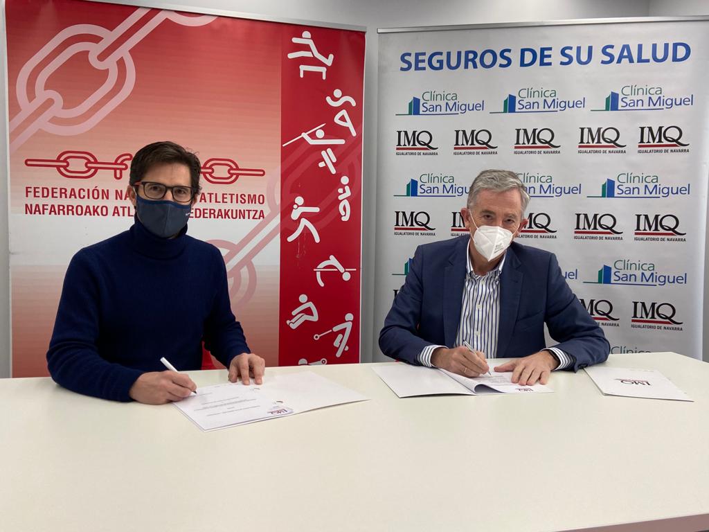 IMQ Navarra renueva su apoyo a la Federación Navarra de Atletismo